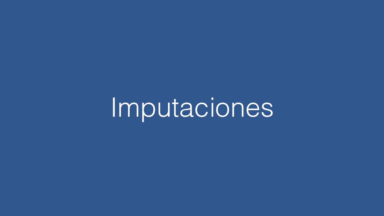 Imputaciones