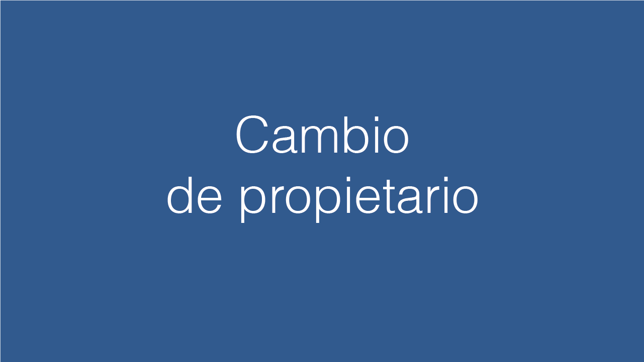 cambio de propietario