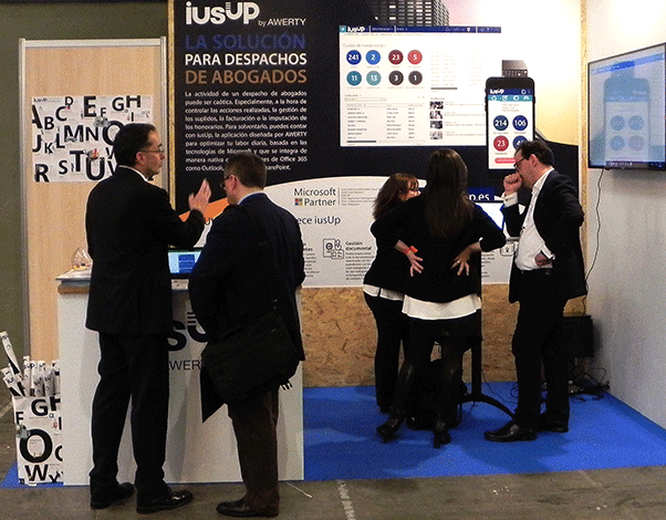 La actividad en el stand de iusUp en el Congreso Nacional de la Abogacía 2019 fue muy intensa.