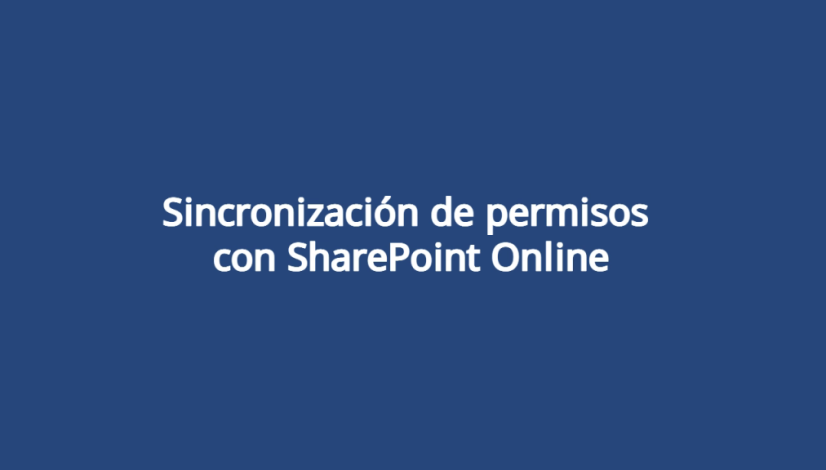 Sincronización de permisos con SharePoint Online