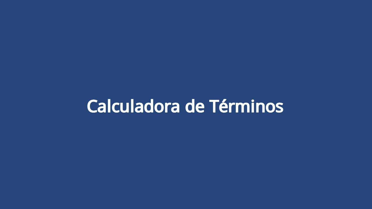 Calculadora de Términos