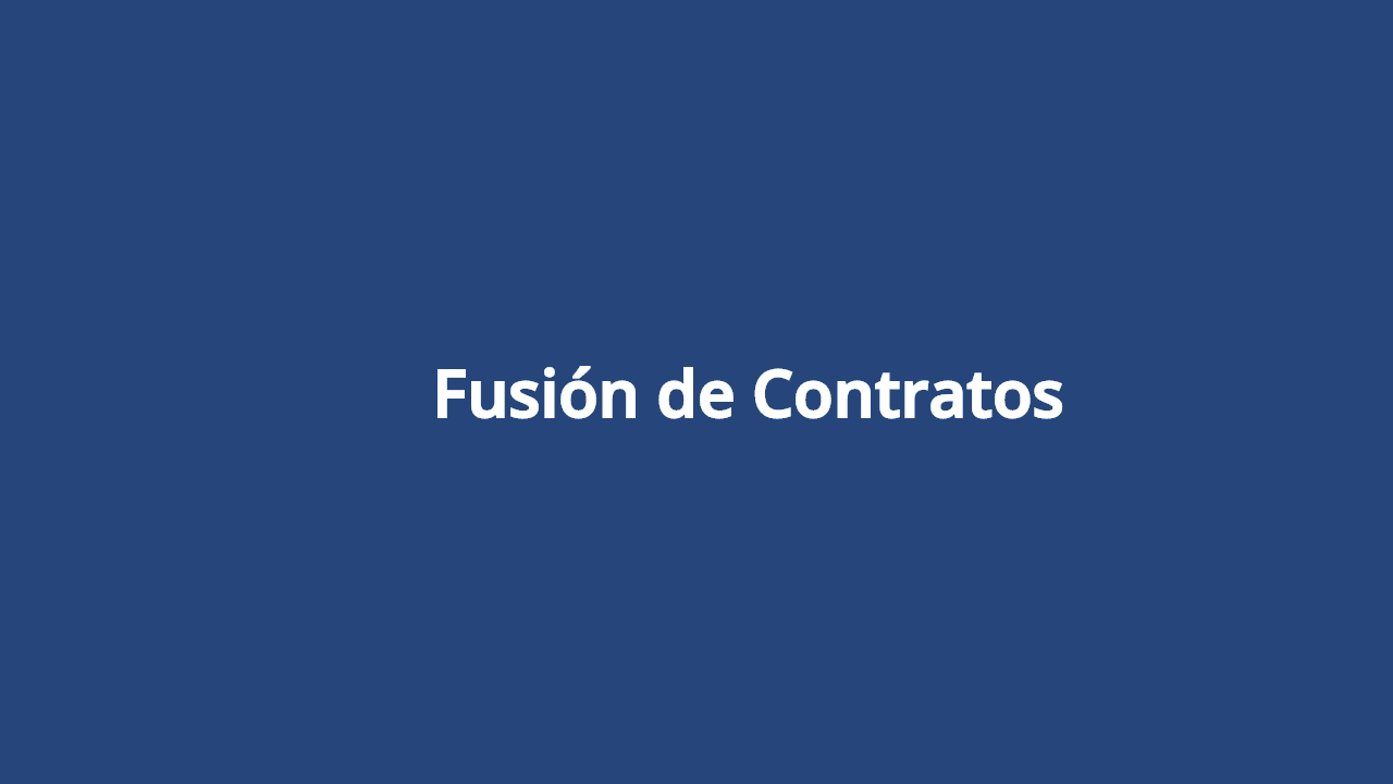 Fusión de Contratos