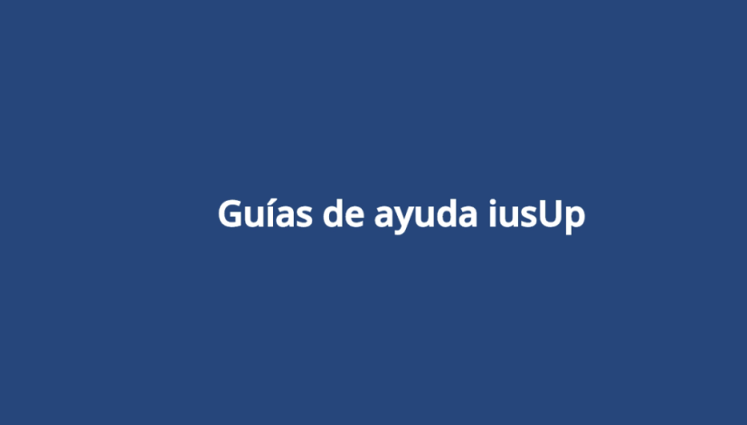 Guías de ayuda iusUp