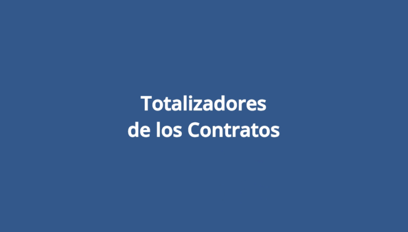 Totalizadores de los Contratos