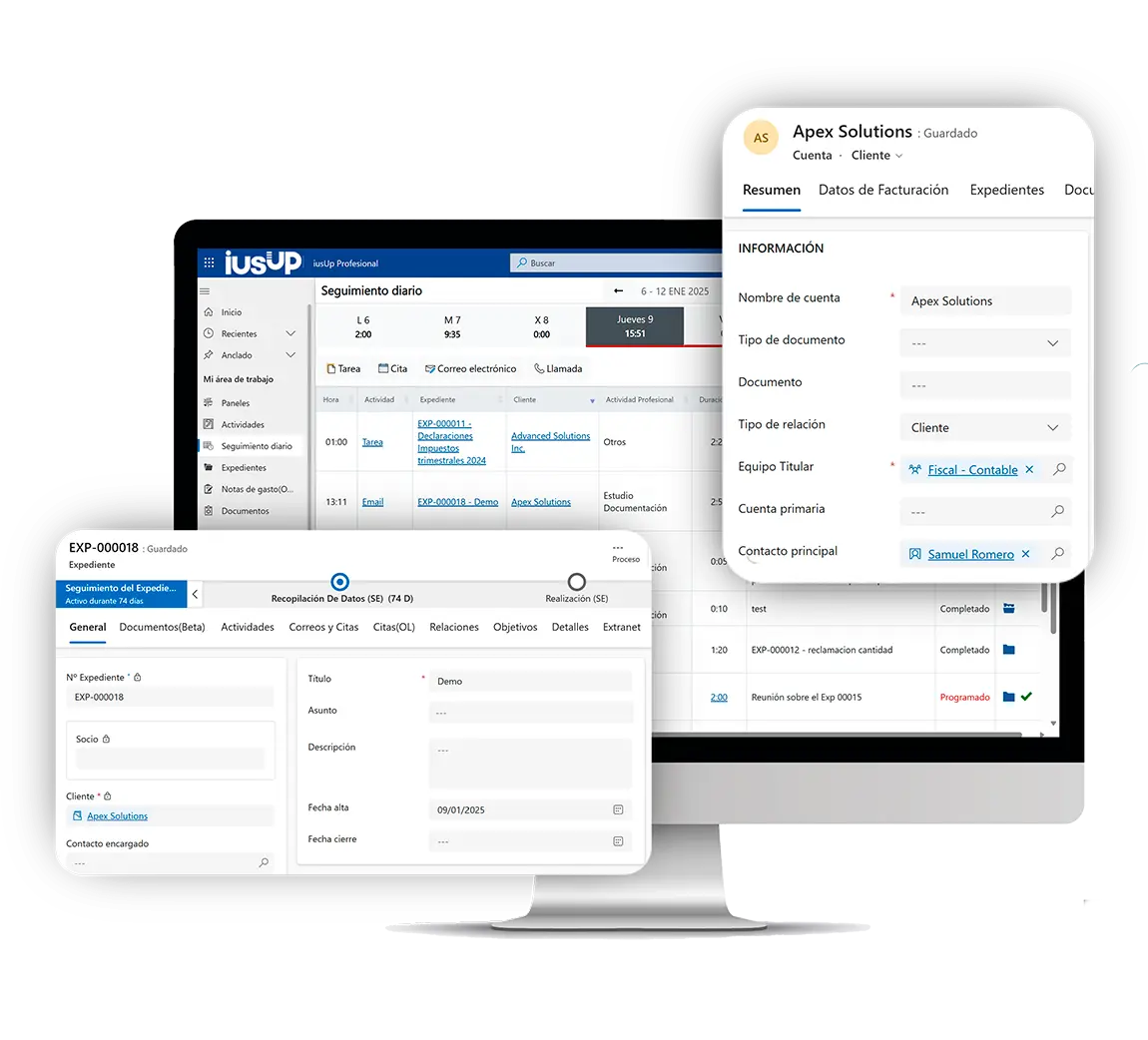 Control de actividades y minutación: Seguimiento Diario