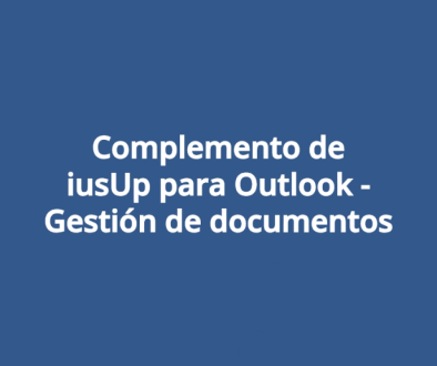 Complemento de iusUp para Outlook - Gestión de documentos