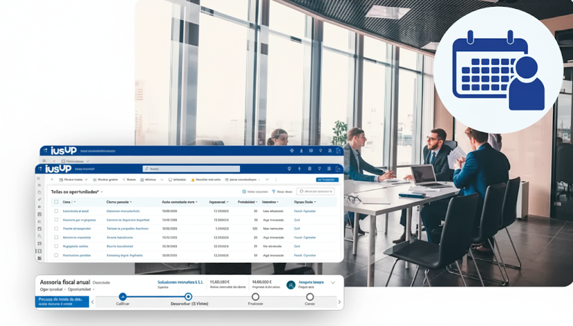 Aprende cómo gestionar el ciclo de negocio en iusUp, desde la preventa la factura, con la opción de trabajar con oportunidades comerciales desde el CRM y vincularlas con clientes, socios, equipos y profesionales, y acceso a datos valiosos para analizar la evolución de los clientes y los trabajos realizados.